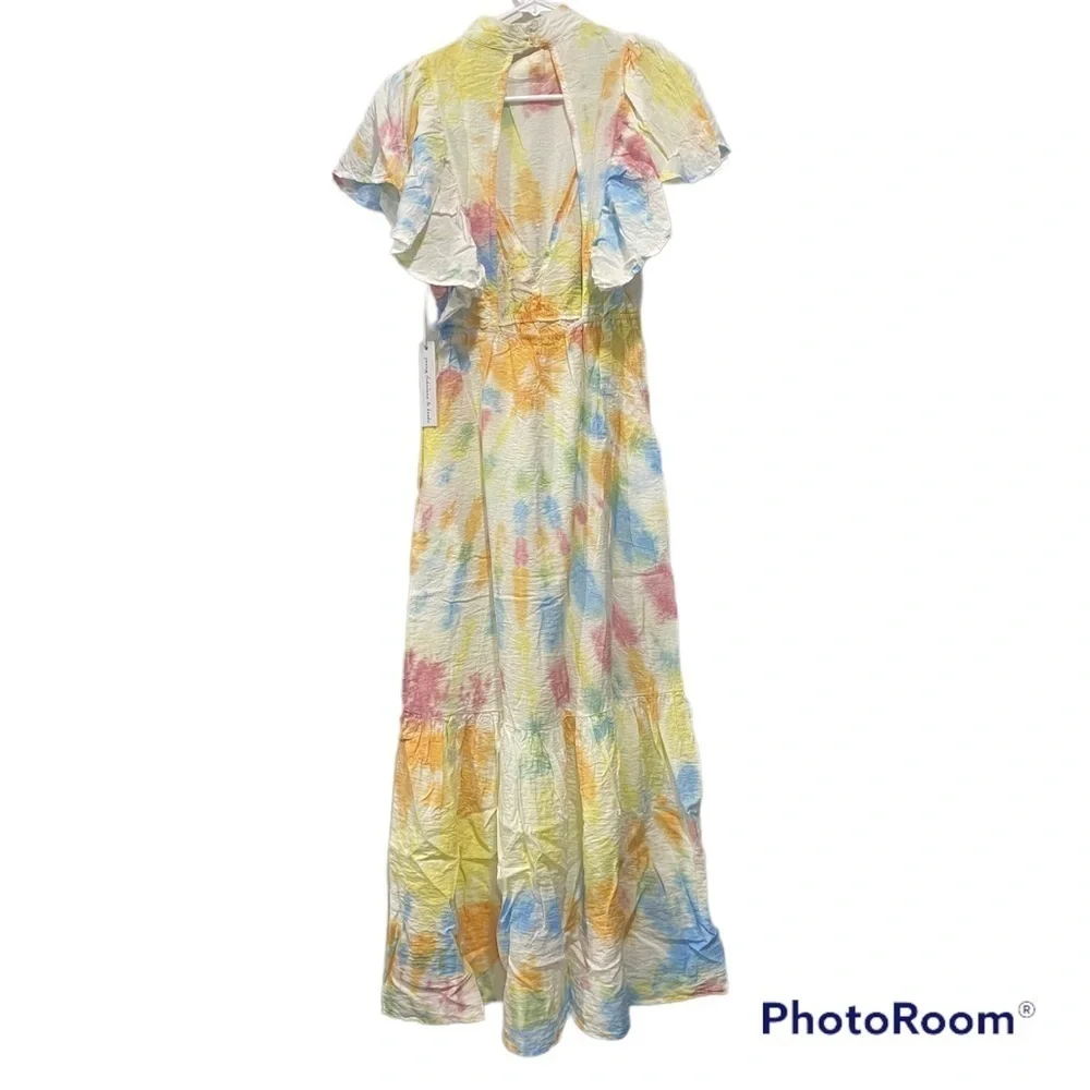 Women’s Cruz Multicolored Tie Dye Maxi Dress YOUNG, FABULOUS & BROKE Size XS - Picture 4 of 9